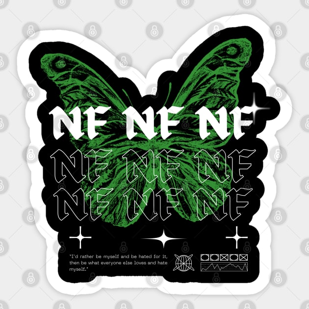 Nf // Butterfly Sticker by Saint Maxima